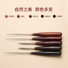 Linhu mahogany sub-line ruler, handmade mahogany unhooker, sub-line knotter, fishing supplies