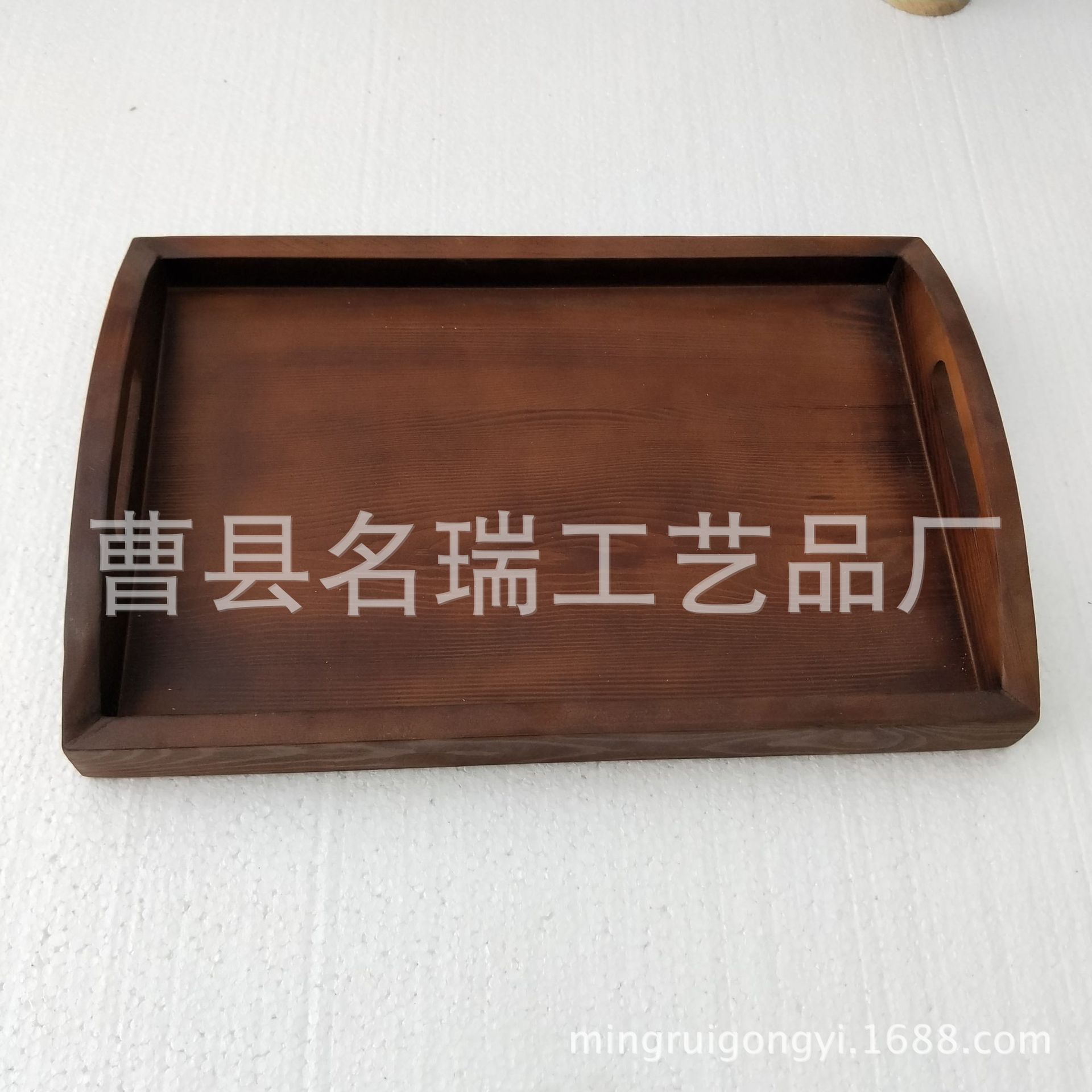 长方形托盘酒店端菜盘子木质水杯茶托餐盘糖果盘批发