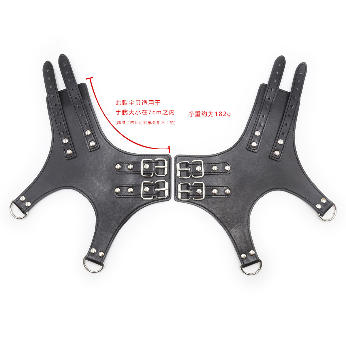 Suministrados directamente por el fabricante, juguetes sexuales para adultos, esposas de cuero, ataduras para puertas y ventanas, herramientas de bondage, esposas.