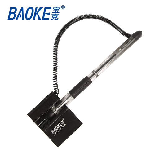 Signature pen Baoke 850 gel pen 0.5mm with pen holder gel pen bank front desk pen