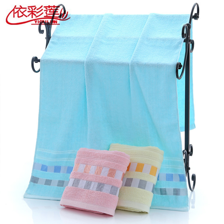 Wholesale cotton bath towel square Plaid bath towel soft household absorbent bath towel beach towel household wrap bath towel Wholesale cotton bath towel square Plaid bath towel soft household absorbent bath towel beach towel household wrap bath towel