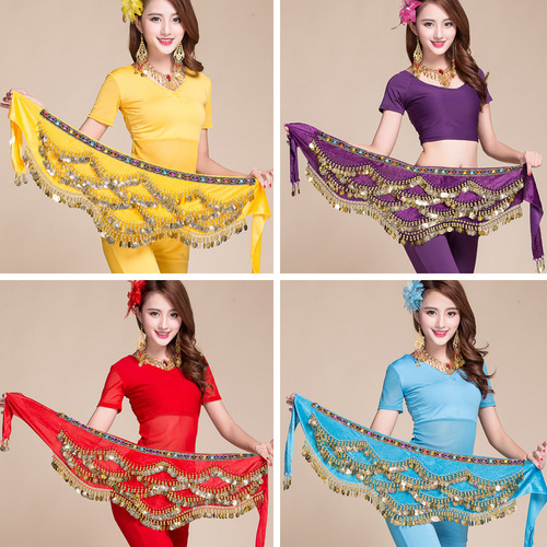 Neon clothes, belly dance Nile waist chain, Indian dance performance waist chain, fitness waist chain, colorful diamond practice performance waist chain