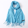 Colored cashmere, thin spring summer scarf, long demi-season keep warm cloak, from Malaysia