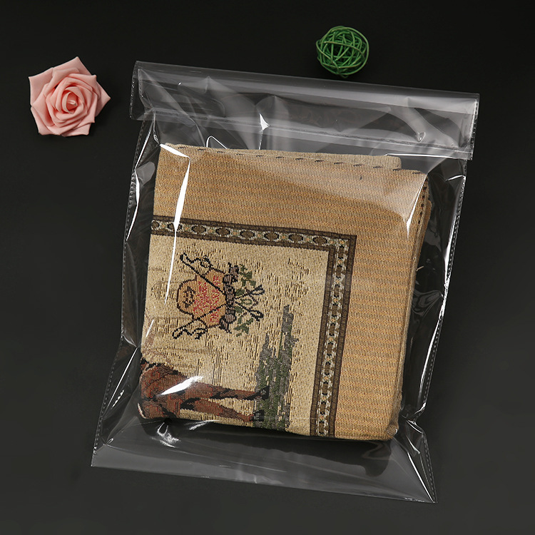 En stock OPP bolsa de embalaje de ropa bolsa de plástico transparente autoadhesivo bolsa de PE bolsa de impresión personalizable Logotipo de especificación