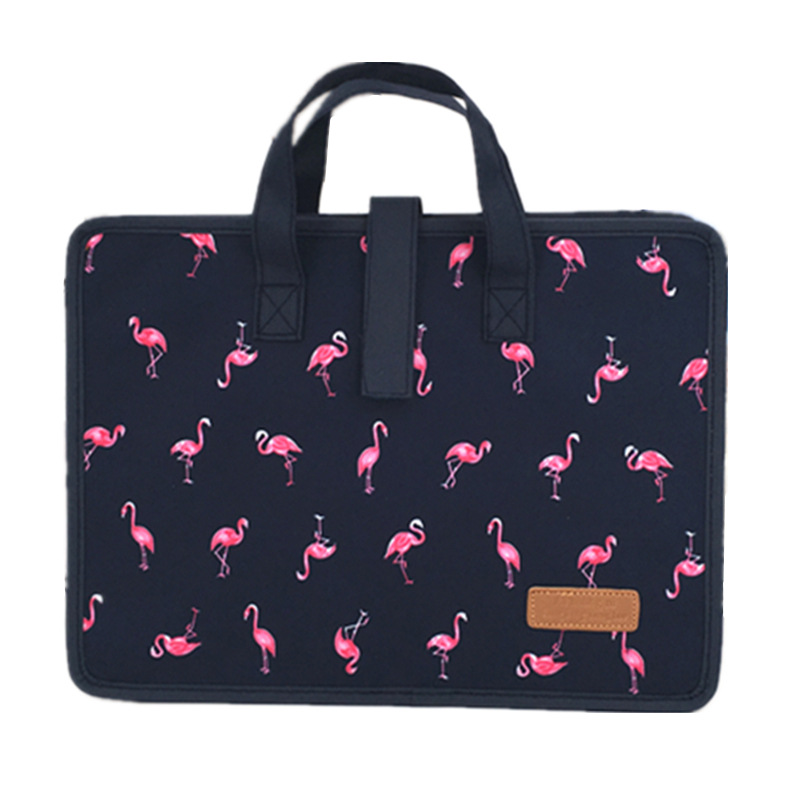 13-capa de tela de Oxford de impresión de la carpeta horizontal bolsa de órgano portátil A4pp estudiante de moda examen de papel bolsa de archivo de oficina