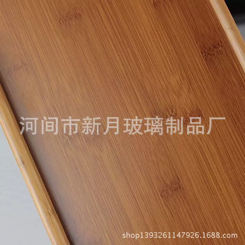 Двухсекционная bamboo поднос для гостей, чайник-чайный поднос, поднос для чайного сервиза, легкая чистка бамбуковая подставка поднос для чая