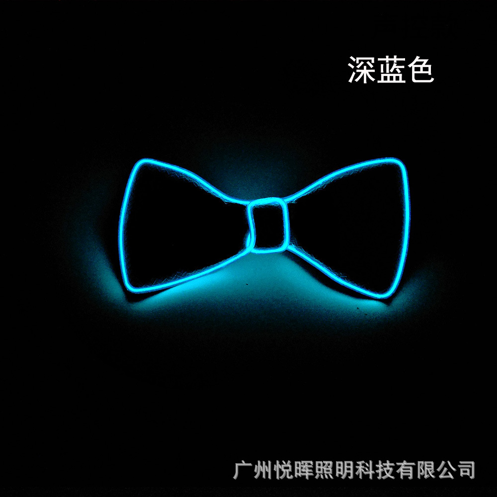 Corbata de Moño Luminosa LED para Mascarada, Fiesta de Bodas, Fiesta de Baile en Discoteca, Corbata de Moño LED Brillante con Cambio de Color
