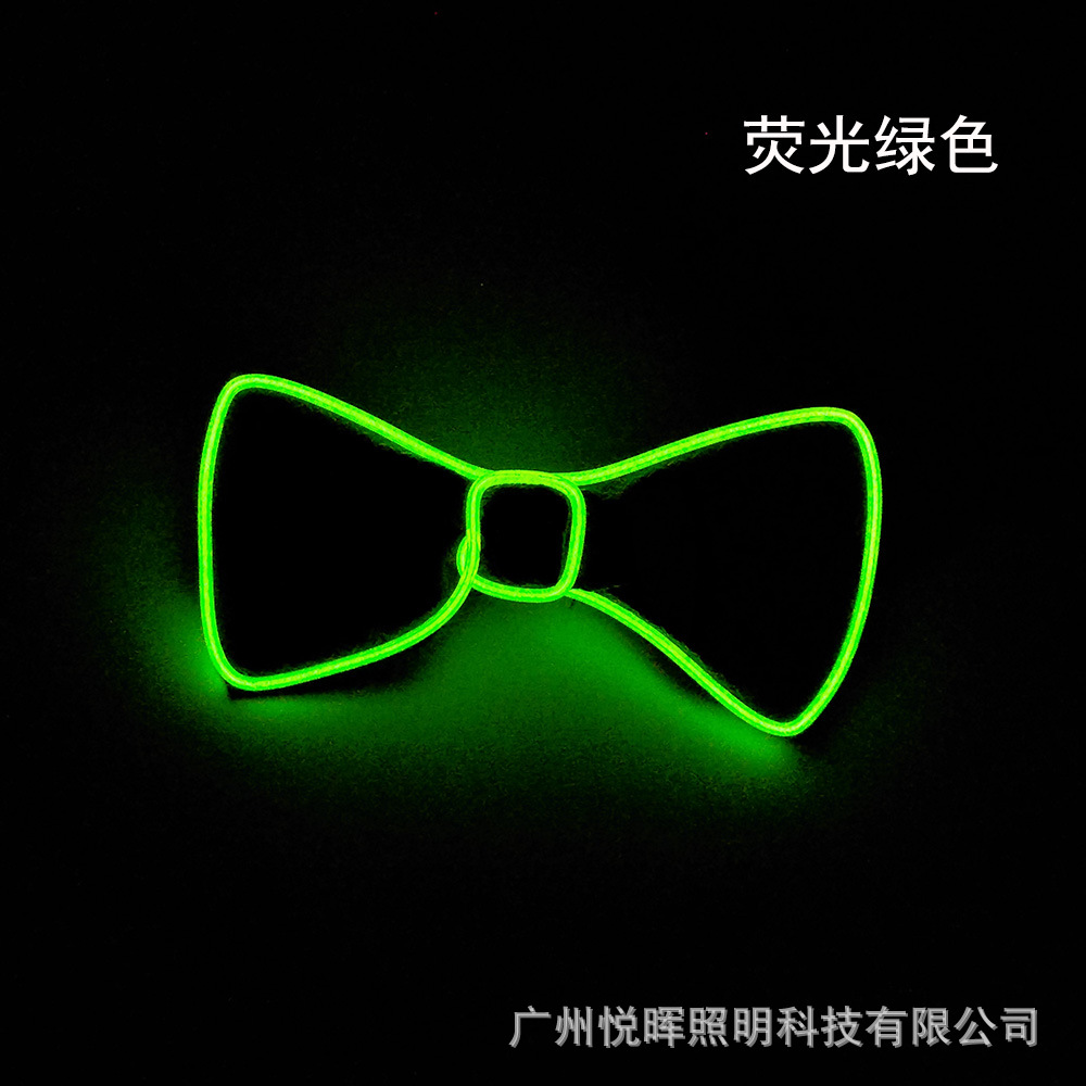 Corbata de Moño Luminosa LED para Mascarada, Fiesta de Bodas, Fiesta de Baile en Discoteca, Corbata de Moño LED Brillante con Cambio de Color