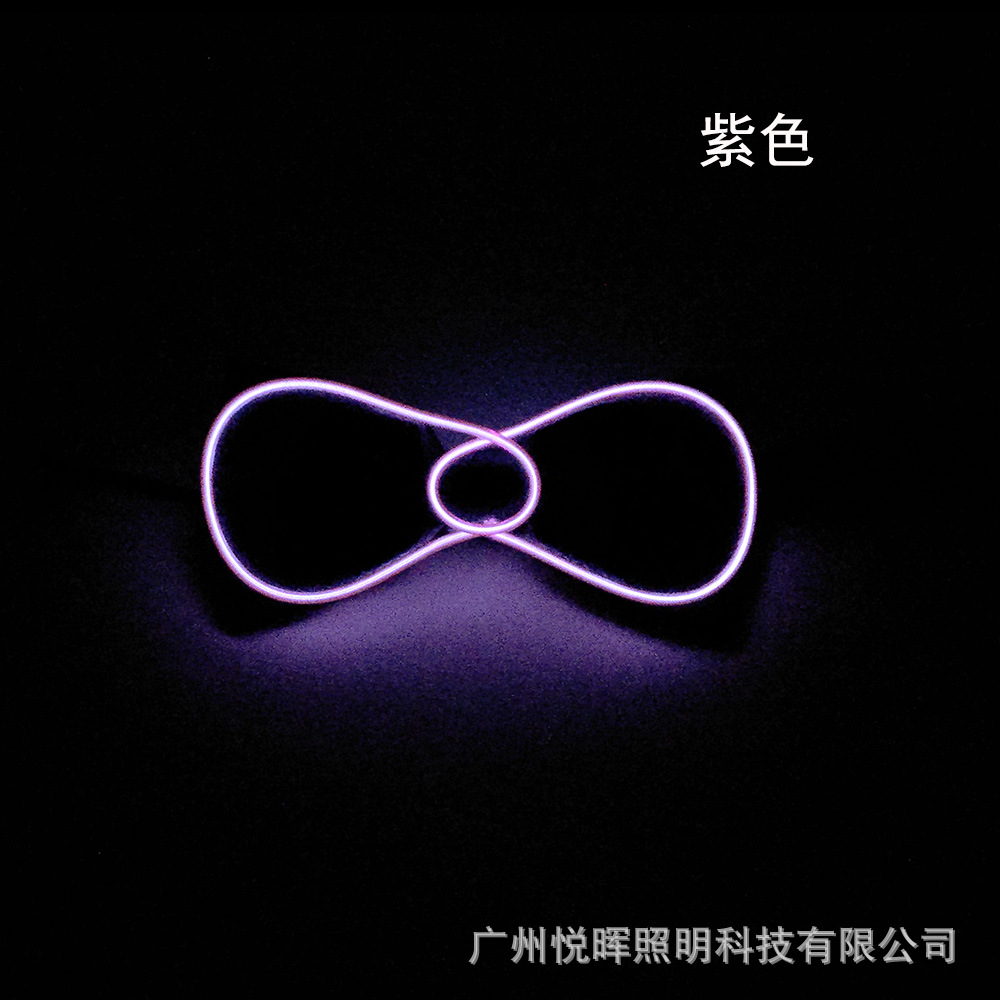 Corbata de Moño Luminosa LED para Mascarada, Fiesta de Bodas, Fiesta de Baile en Discoteca, Corbata de Moño LED Brillante con Cambio de Color