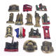Metal Refrigerator Stickers France America British Horse Dubai Belgium India Israel New Three-Dimensional Magnetic Commemorative High-end