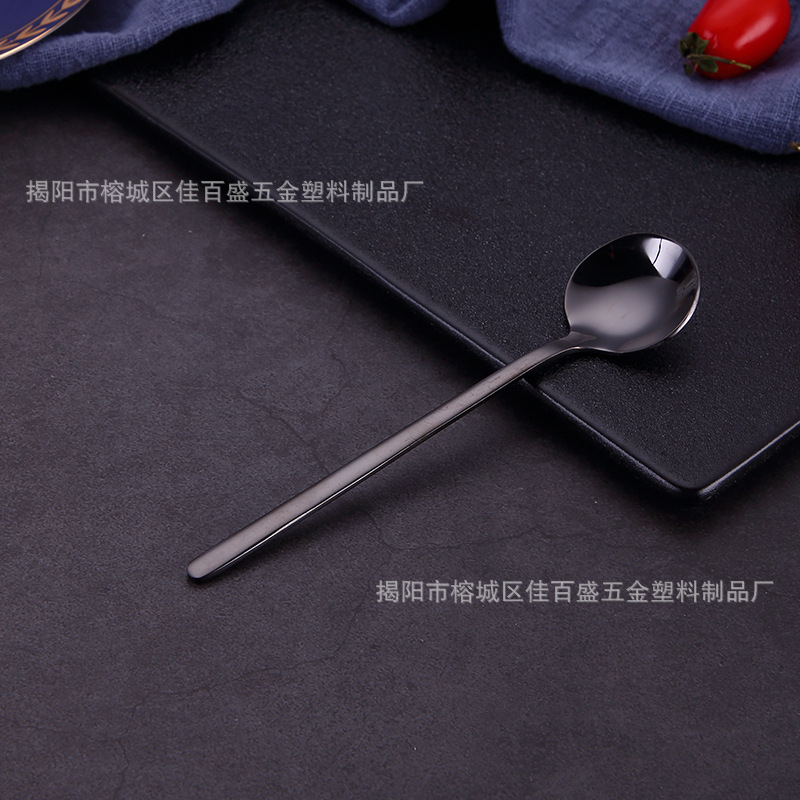 304 작은 둥근 숟가락 (검정)