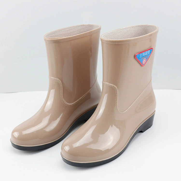 Оптовая Продажа с фабрики средние и низкие резиновые сапоги женские Охрана труда дождь сапоги Охрана труда вода обувь мода съемный ПВХ дождь сапоги
