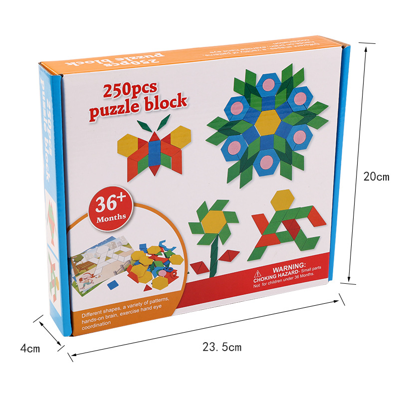 Rompecabezas geométrico para niños rompecabezas estudiantes de primaria juguetes de madera niños y niñas rompecabezas de educación temprana 3-4-5-6 años