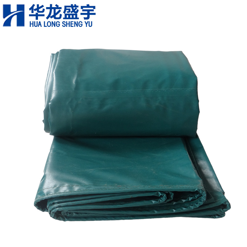 厂家批发加厚PVC防雨防晒加厚防水帆布篷布免费打扣保温军绿篷布