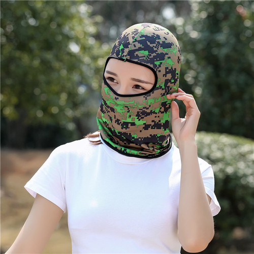 Cross-border riding windproof hood, ice silk breathable sun protection mask, motorcycle sports hood, neck protection mask