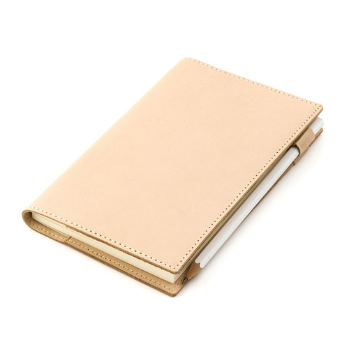 New Genuine Leather Notebook Case, Top-Grade Vegetable Tanned Leather Protective Stationery Cover for A5/A6/B6 Office and Library Book Sacks