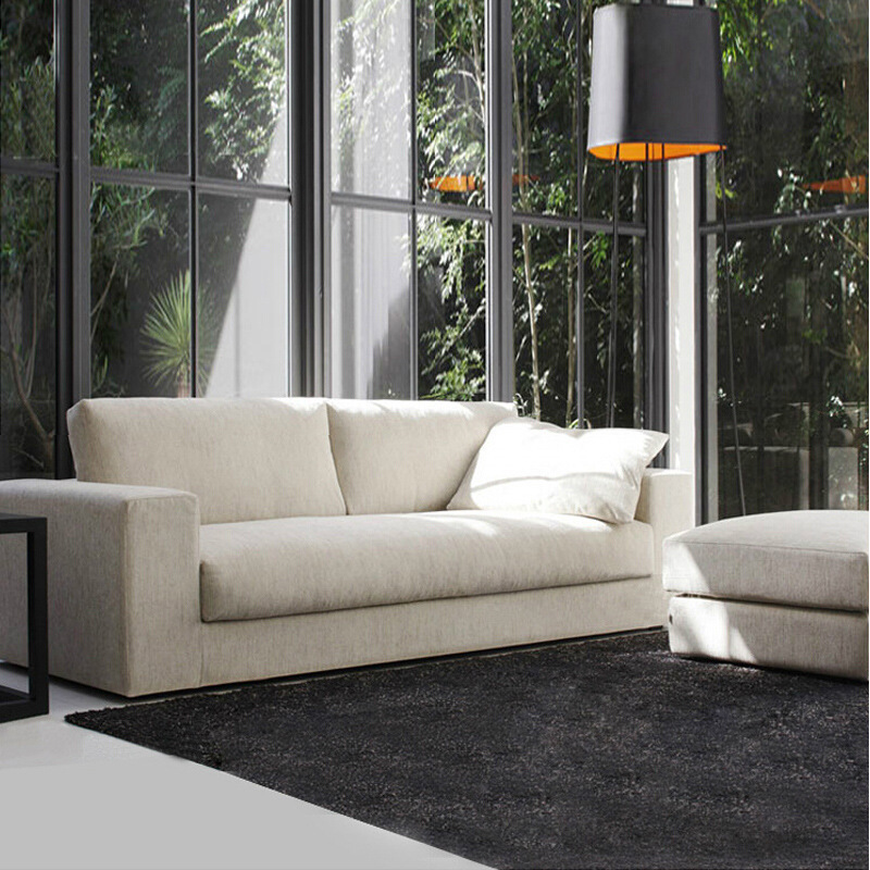Nórdico esquina tela sofá combinación moderna simple grande, mediano y pequeño apartamento sala de estar dormitorio sofá de látex extraíble y lavable