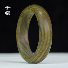 简约时尚血檀绿檀贵妃镯檀木手镯森系学生潮流木镯送礼佳品送亲友