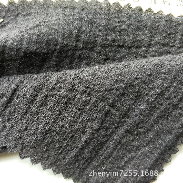 M-429 现货亚麻20%棉80%混纺竹节绉布洗水服装面料