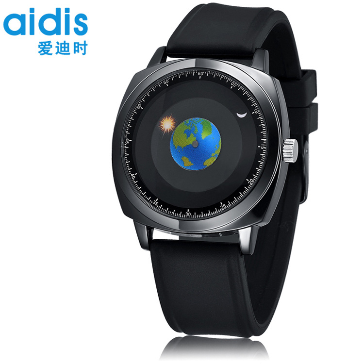 Reloj de Cuarzo Earth de Addies, Reloj de Cuarzo de Vidrio para Hombre, Moderno, Popular, Resistente al Agua