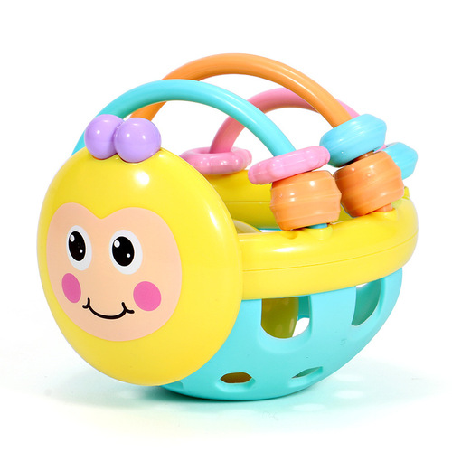 Cross-border newborn baby toys newborn rattle can bite 6 to 12 months old baby grasp 0-1 year old early education puzzle
