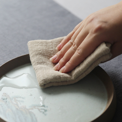 Erya manufacturer tea towel thickened tea cloth tea cup cleaning cotton tea towel tea cloth tea ceremony towel