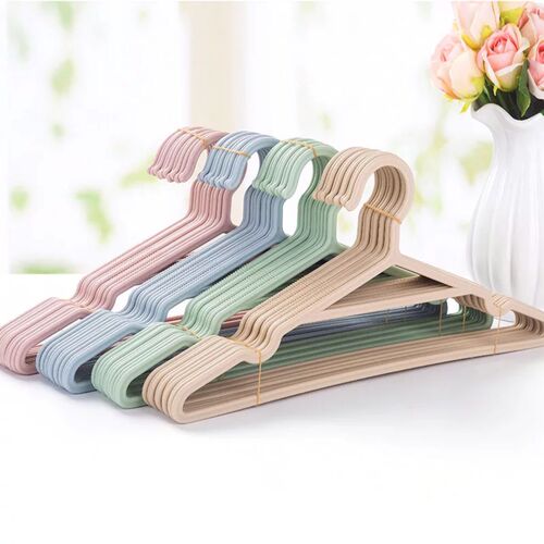 Nordic simple household non-slip seamless clothes drying rack clothes support clothing store wholesale clothes hanging adult plastic clothes hanger