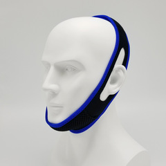 Mens mouth opening sleep breathing correction mask, one-piece face pressure band with chin strap to prevent chin sagging for women
