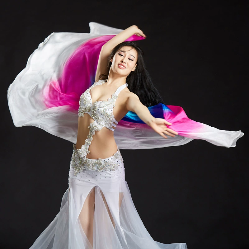 Праймовый шелковый полуприлегающий шарф 250x110 см, вуаль для Belly Dance, бросок belly dance, реквизит для сцены Belly Dance