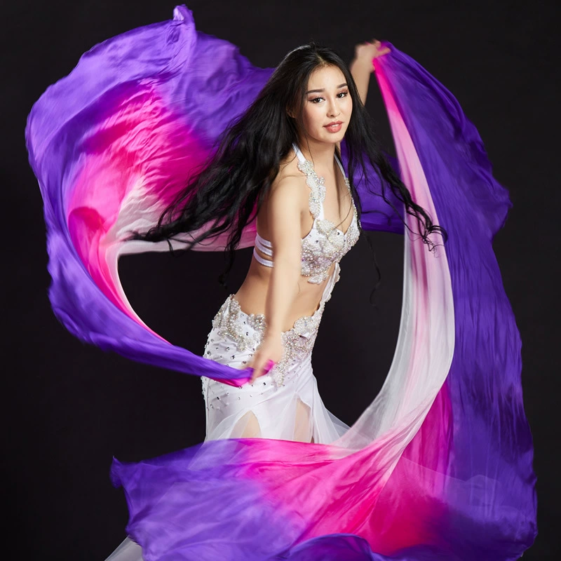 Праймовый шелковый полуприлегающий шарф 250x110 см, вуаль для Belly Dance, бросок belly dance, реквизит для сцены Belly Dance
