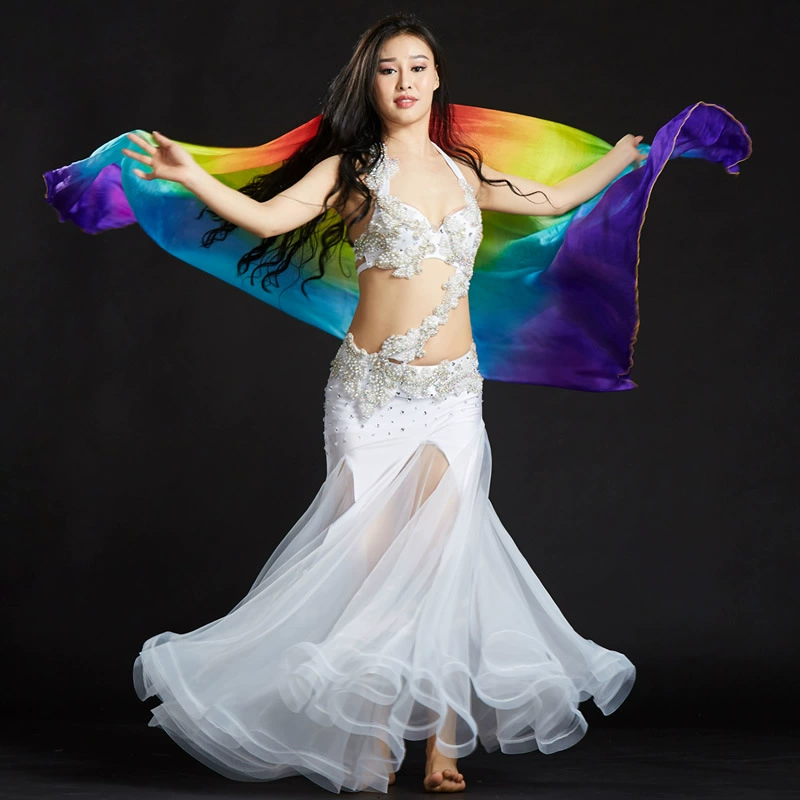 Праймовый шелковый полуприлегающий шарф 250x110 см, вуаль для Belly Dance, бросок belly dance, реквизит для сцены Belly Dance