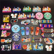 上海冰箱贴软磁性贴中国特色旅游纪念品商务礼品熊猫风景旗袍