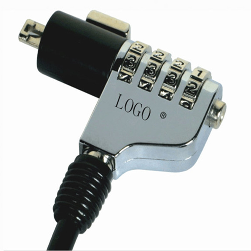 Candado para computadora portátil, candado para computadora con orificio en forma de cuña, candado de combinación de 4 dígitos, nuevo candado para computadora