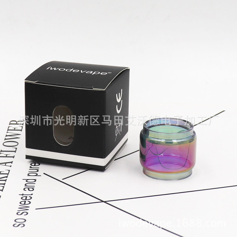 iwodevape electronic atomizer glass tube IJUST 3 fat tube color step tube oil bin