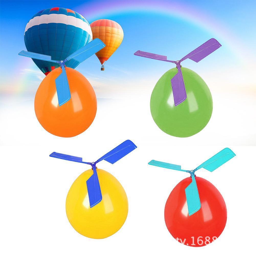 Educational Toy Balloon Helicopter Airplane Handmade DIY Assembly Propeller Environmentally Friendly Inflatable