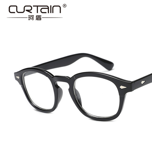 2018 Yu Wenle Retro Rice-Nailed Wayfarer Style Round Frame Glasses with Prescription Lenses