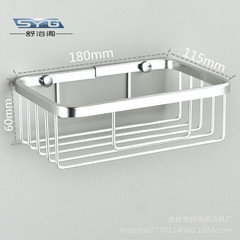 Drainage Shelf Aluminum Alloy Mesh Basket Soap Rack Small Item Bathroom Storage Organizer Wall Mounting Without Nails Wholesale 