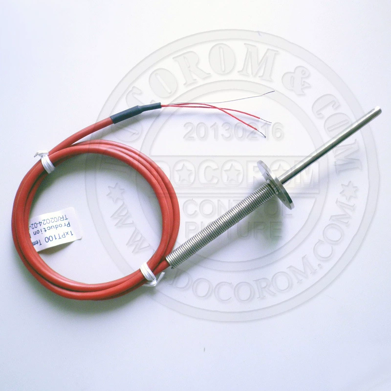 Фланцевый монтажный температурный датчик термического сопротивления pt100 термического сопротивления pt1000 температурный зонд