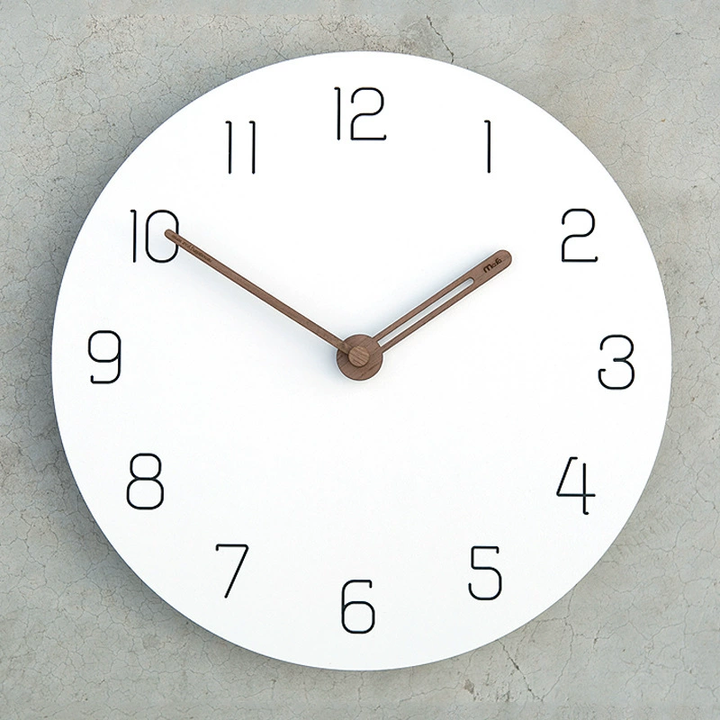 Wozoom house accurate 12-inch clock simple clock wall clock living room mute American personality decoration creative quartz clock