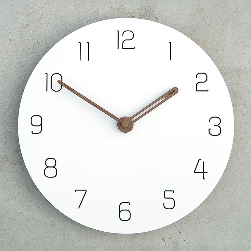 Wozoom house accurate 12-inch clock simple clock wall clock living room mute American personality decoration creative quartz clock
