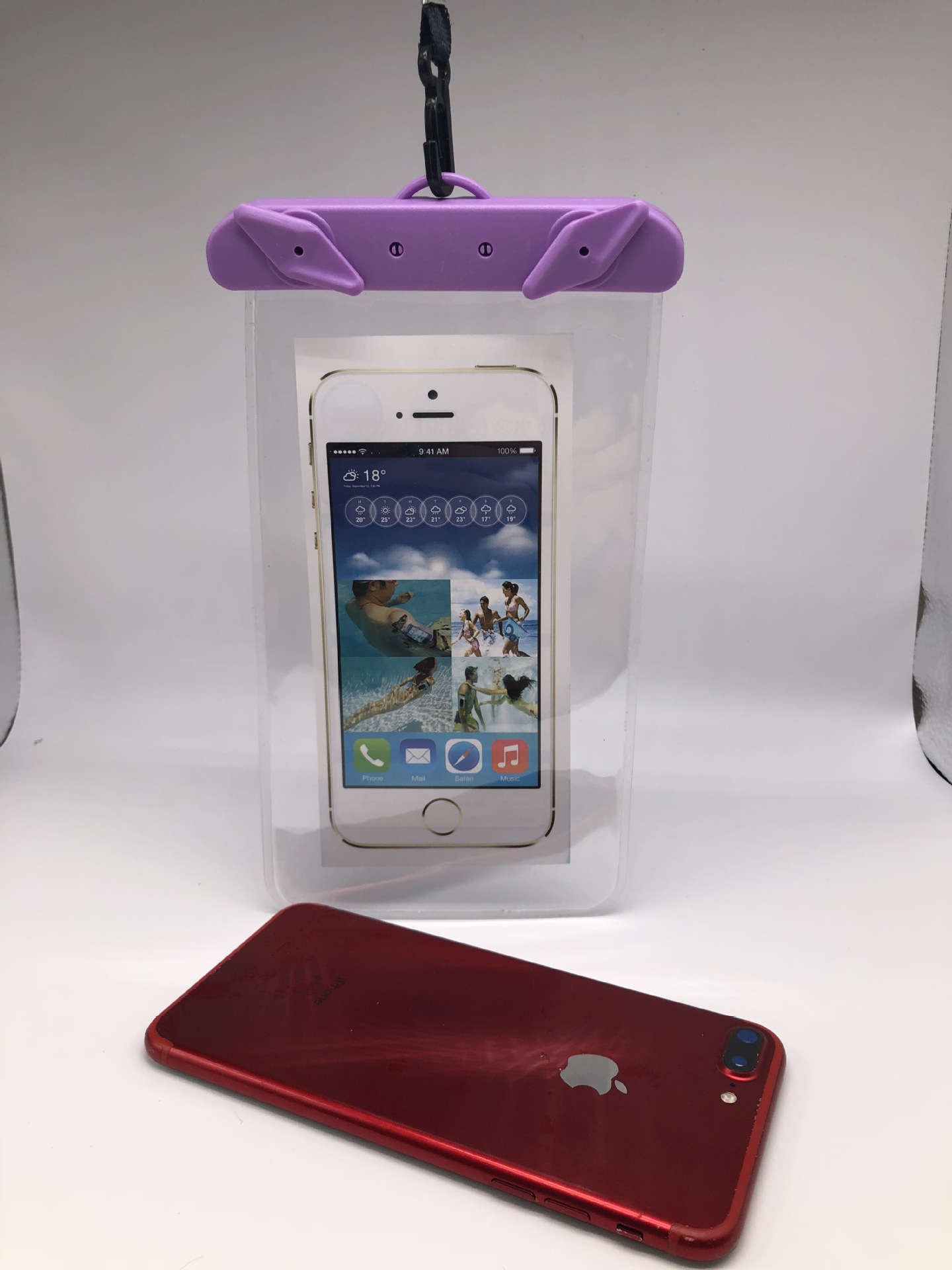 투명 클립 퍼플 11.8*22.8