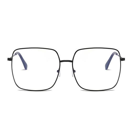 Zhou Yangqing's same style glasses internet celebrity female square frame gold edge flat mirror large frame round face slimming square frame myopia glasses for men