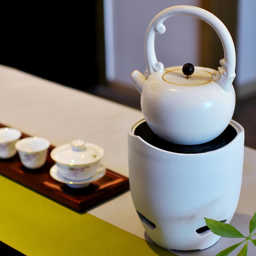 Ceramic kettle tea making electric ceramic stove tea kettle large capacity pottery kettle household kettle lifting beam tea kettle