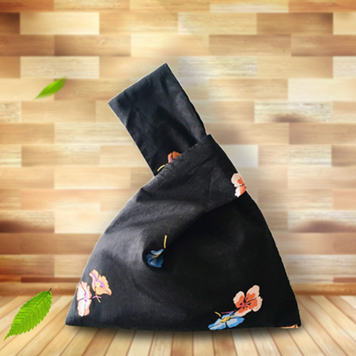 [Qian Li] Japanese-style clothing handbag, embroidered printed storage bag, retro handmade coin purse
