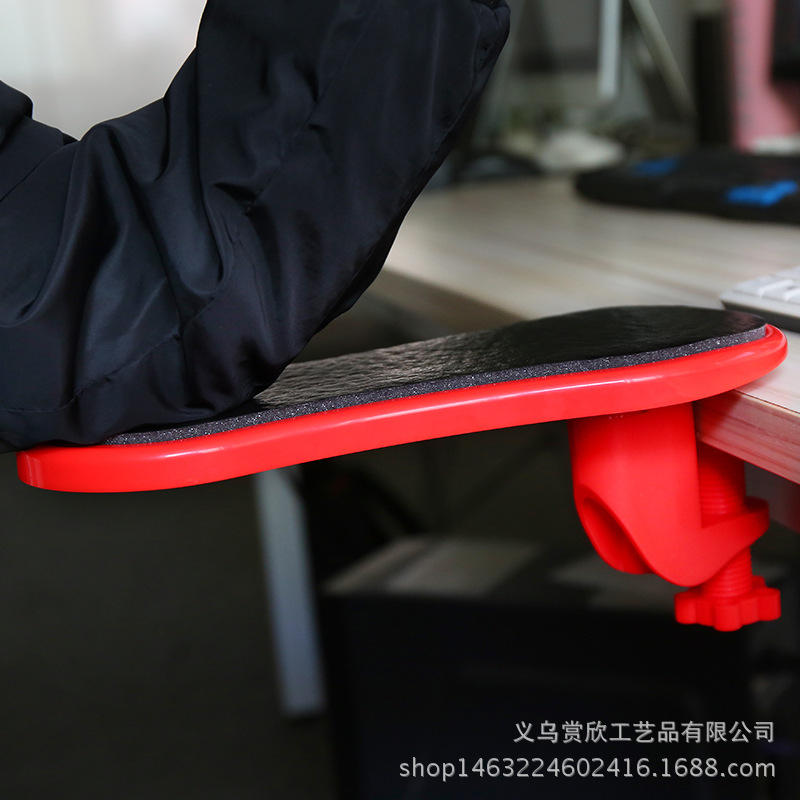 Transfronterizo popular soporte de mano de la computadora brazo de apoyo alfombrilla de ratón soporte de muñeca soporte de la mano de la computadora a bordo del ratón de la computadora