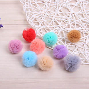 New color fur ball diy fur ball mesh ball clothing shoes luggage accessories manufacturers wholesale
