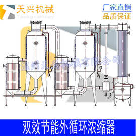 单效蒸发器 二效节能外循环蒸发器 三效外循环浓缩器