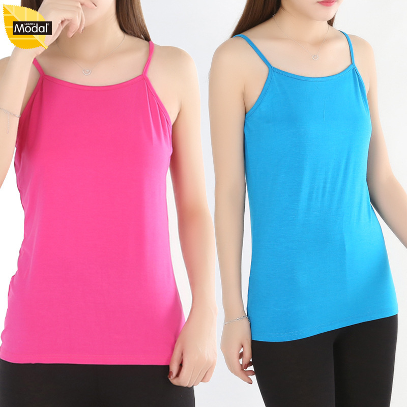 Factory wholesale of new summer women's plus-size modal stretch camisole tank tops Factory wholesale of new summer women's plus-size modal stretch camisole tank tops