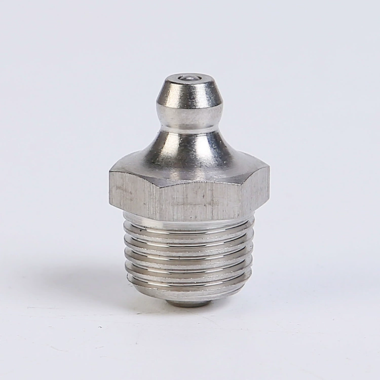 Manufacturer wholesale carbon steel straight oil mouth white zinc butter injection oil mouth direct -pass pressure cup nickel -plated nickel -plated iron oil mouth