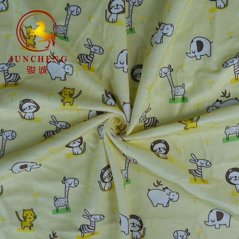 水晶超柔印花绒布卡通短毛绒印花涤纶印花短毛绒布厂家